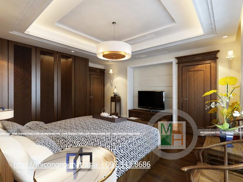 Thiết kế nội thất biệt thự ở Hoàng Mai - Nhà Anh Bắc
